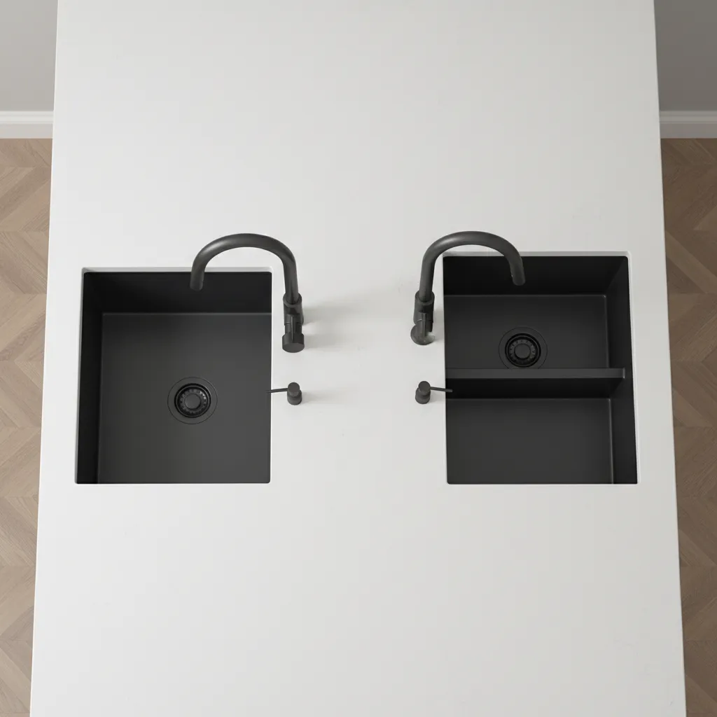 Single Bowl vs Double Bowl Matte Black Sinks