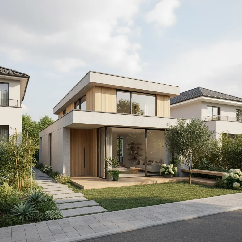 Rumah type 40 72 dengan taman samping