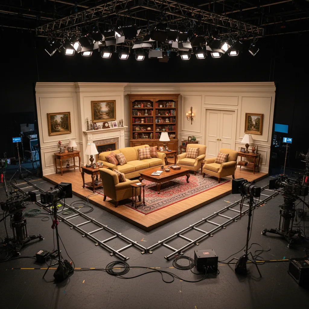 Behind the Scenes of Sitcom Living Room Set Design