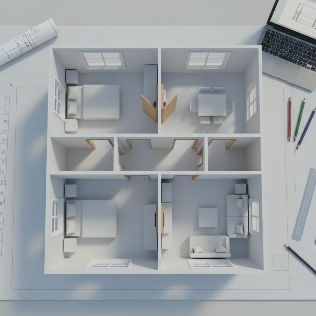 Casa de diseño interior SketchUp proyecto