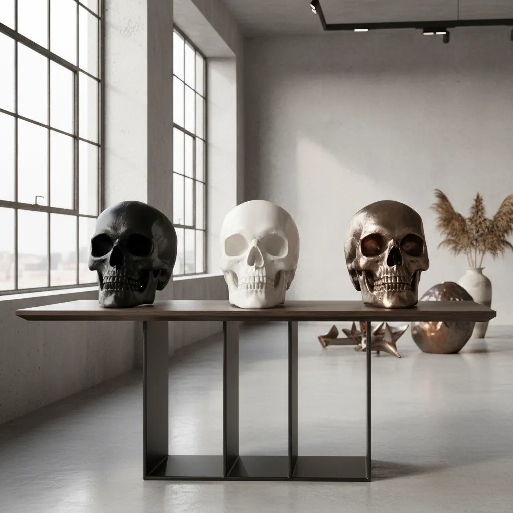 Skull Decor Materials Compared Resin vs Metal vs Ceramic for Home Design