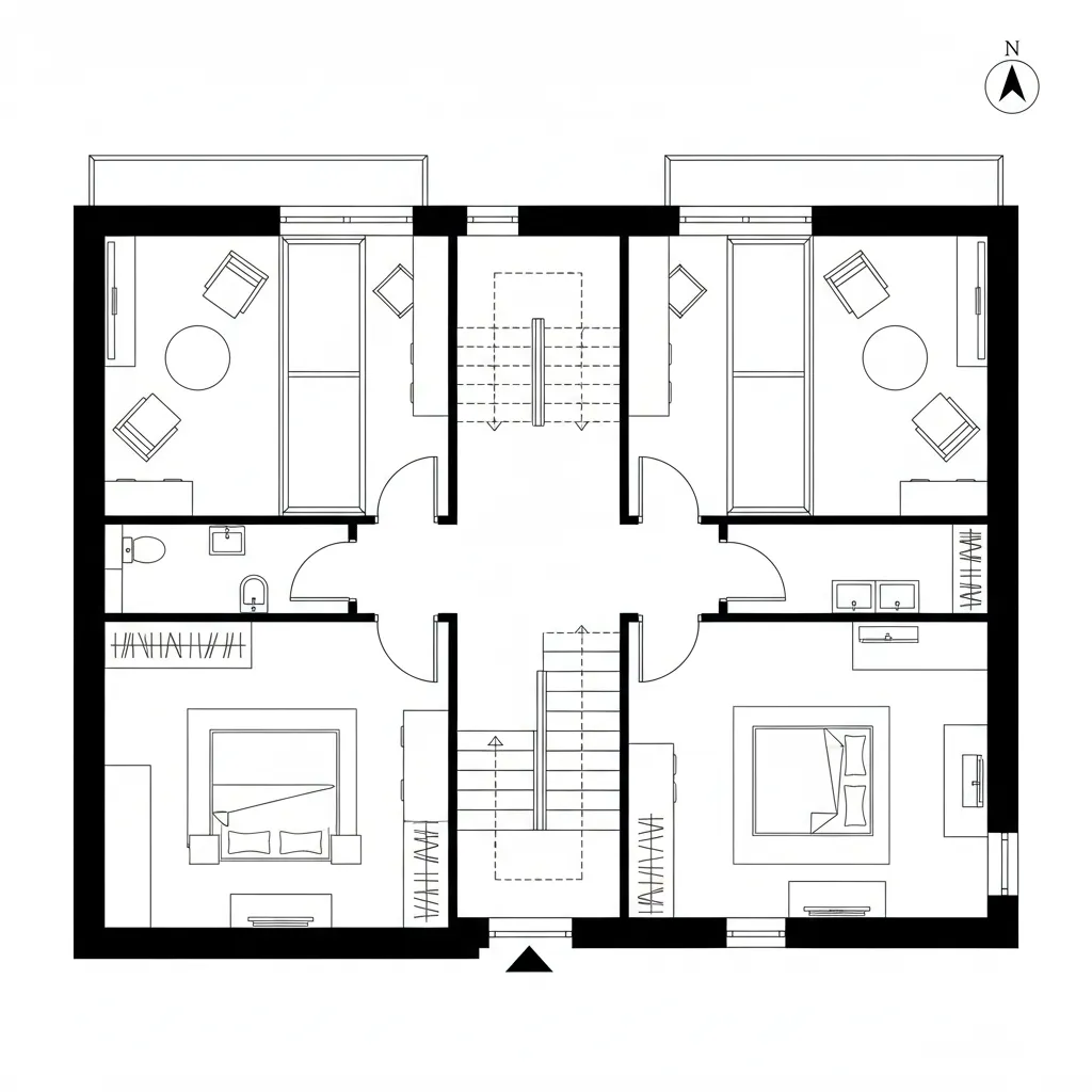 Sky Loop Core: Central Stair + Dual Aspect Balconies