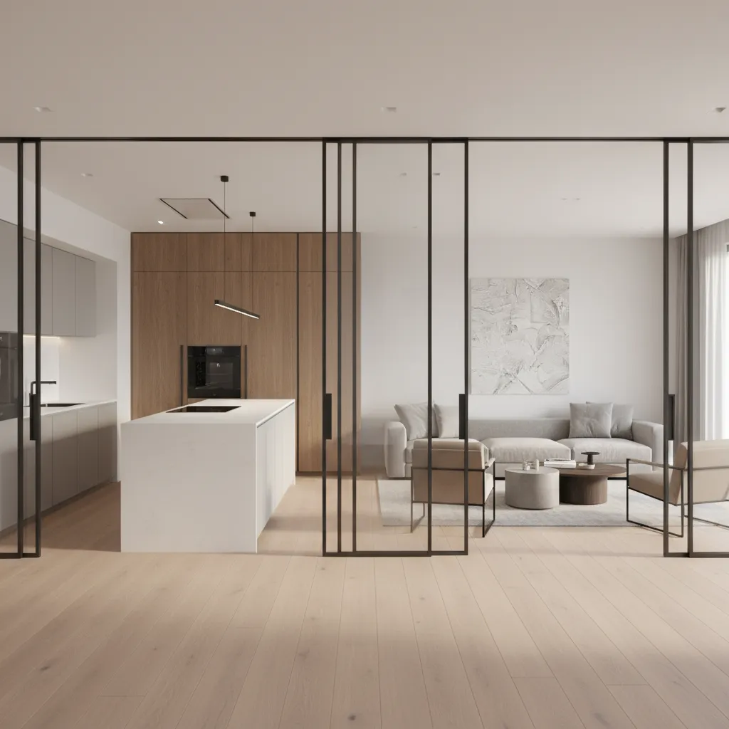 Sliding Doors Between Kitchen and Living Room: Design Guide