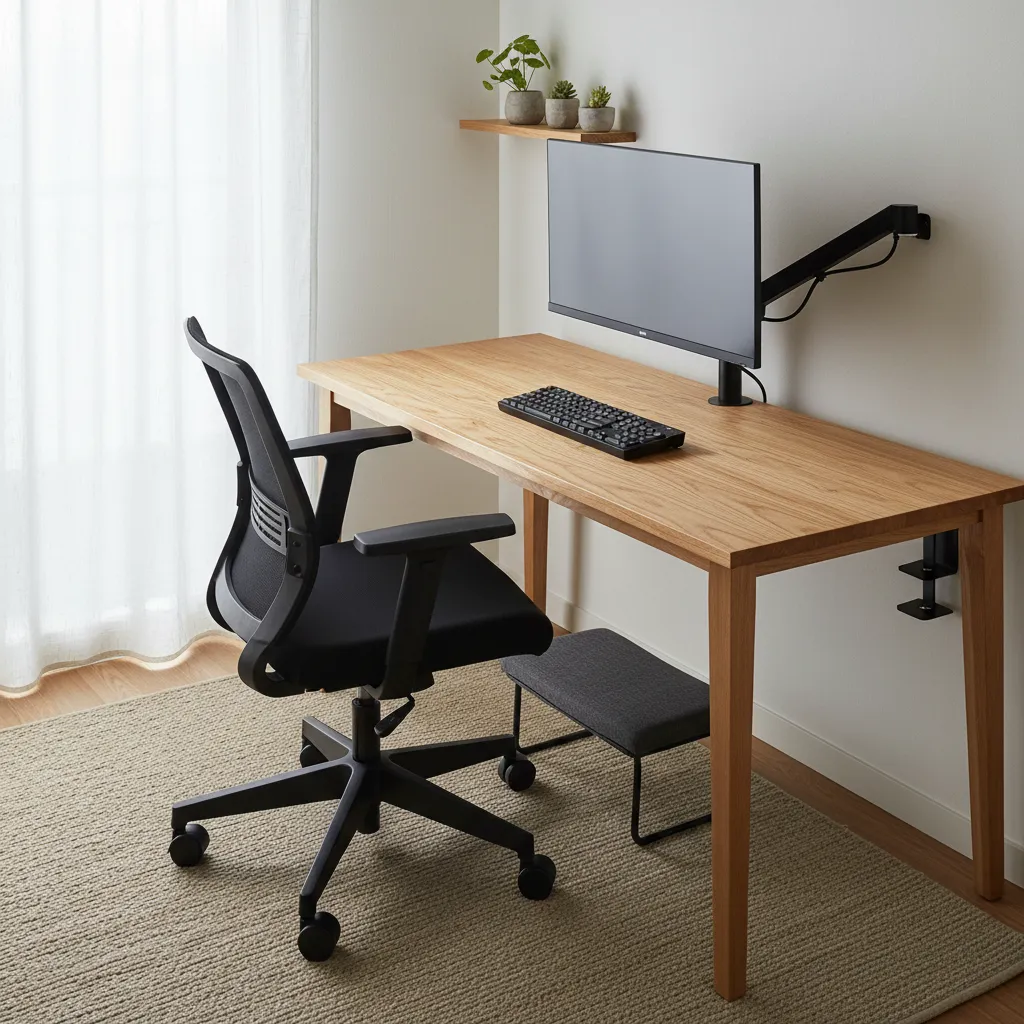 Tips 5: デスク寸法とチェア調整で“長時間でも疲れない”