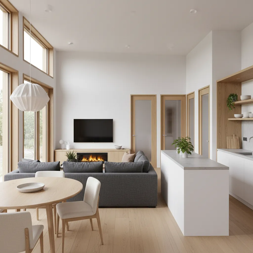 Diseño de casas pequeñas de 3 dormitorios