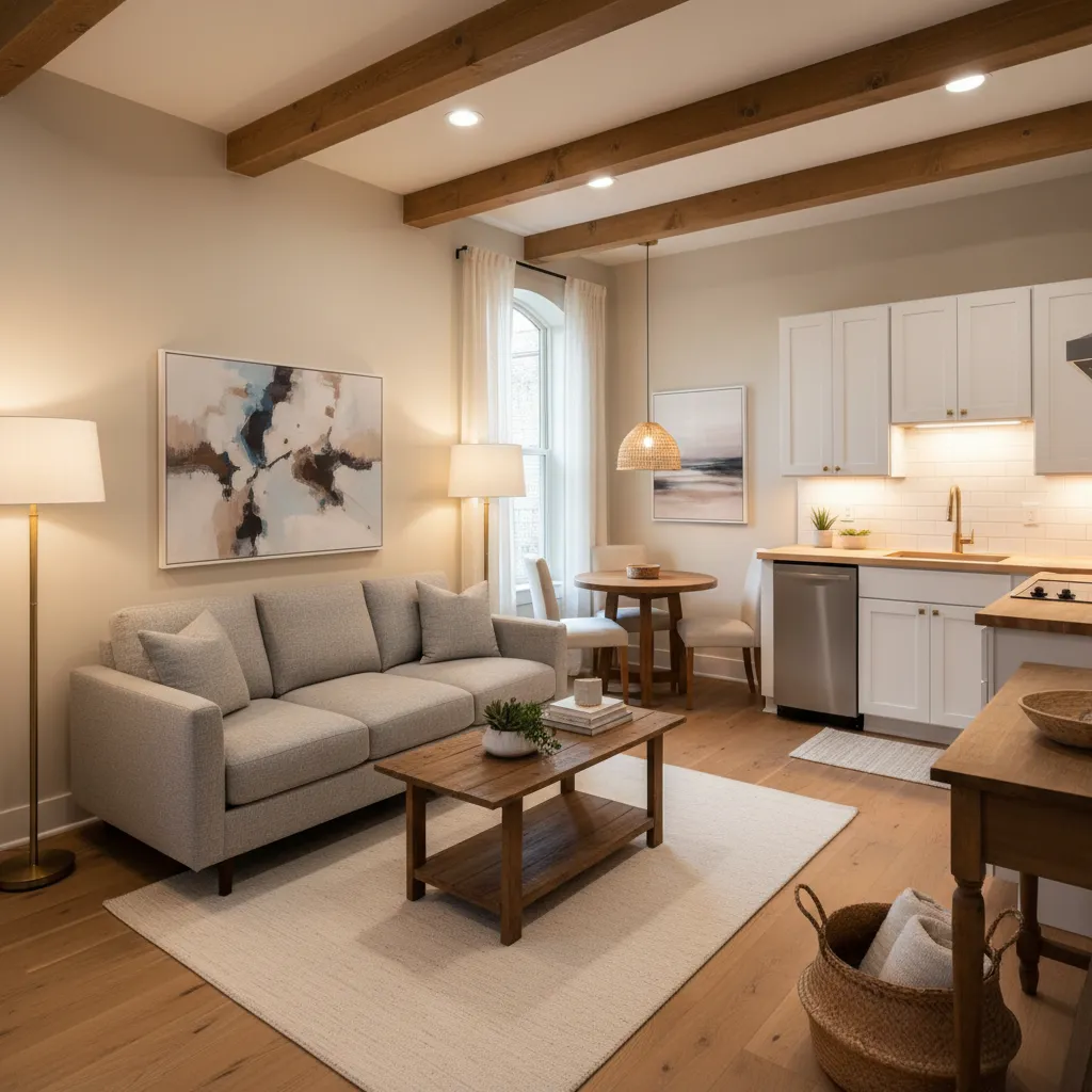 Apartamento pequeño adaptado al estilo americano