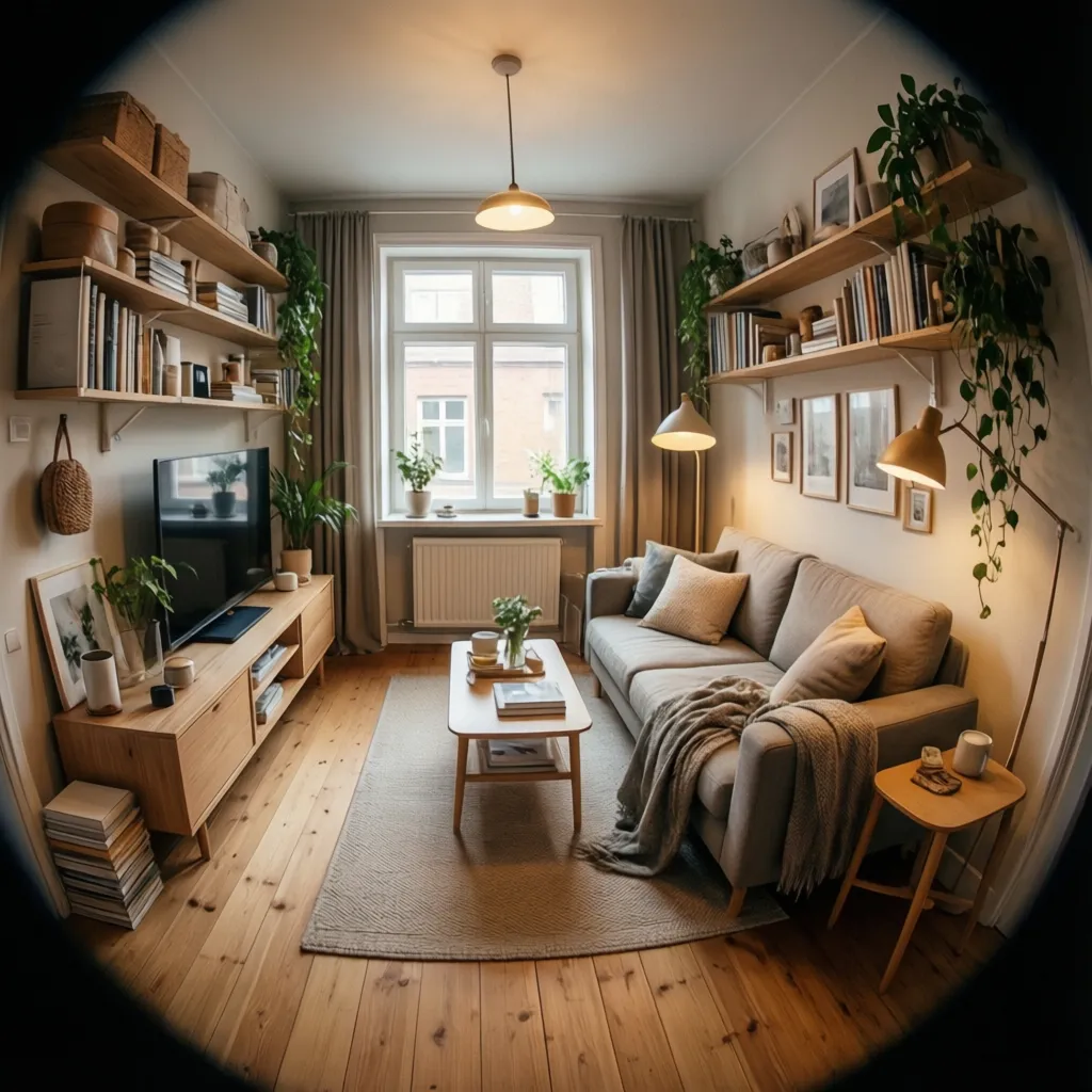 Apartamento pequeño optimizado con diseño inteligente
