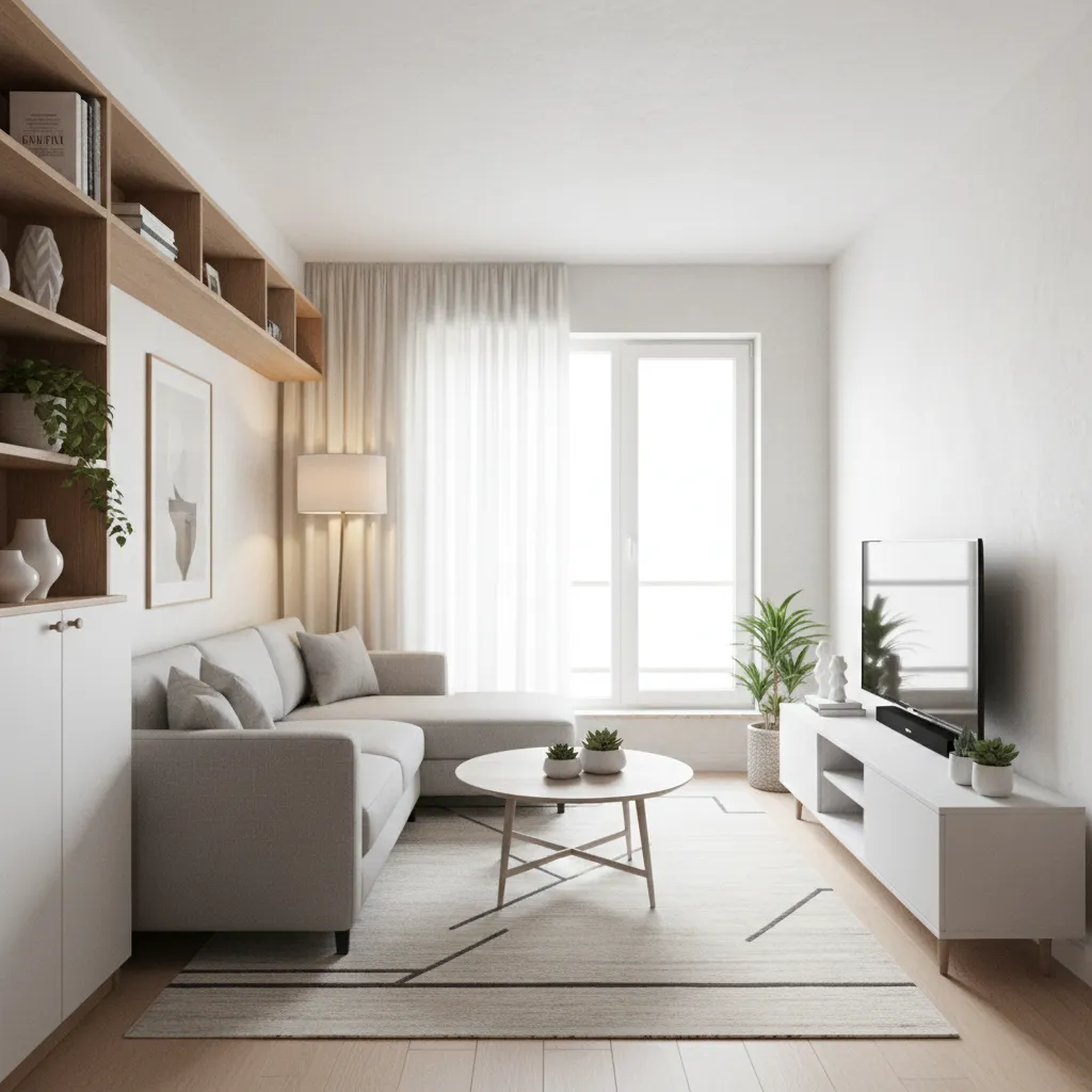 Proyecto de diseño interior para departamento pequeño