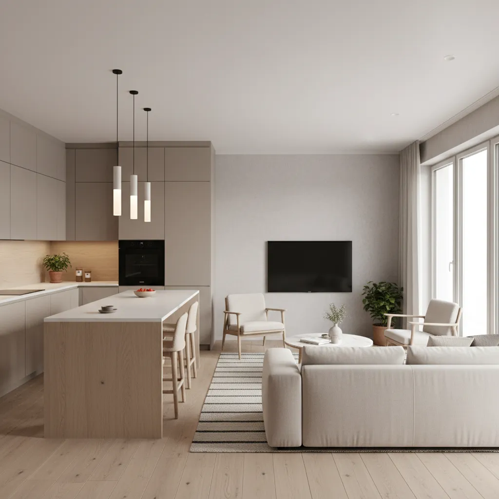 How to Separate Kitchen and Living Room in a Small Apartment