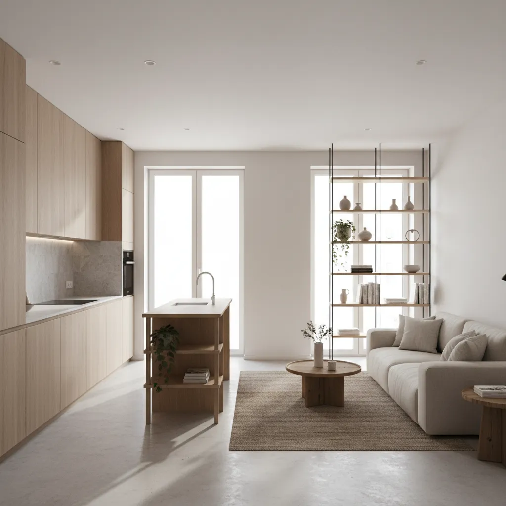 5 Small Apartment Kitchen–Living Design Trends