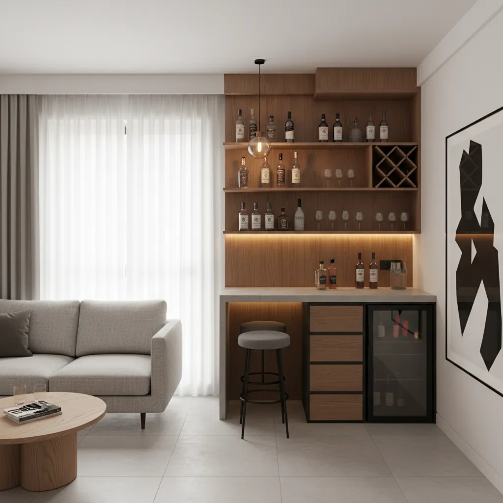 Wall-Mounted vs Freestanding Mini Bars