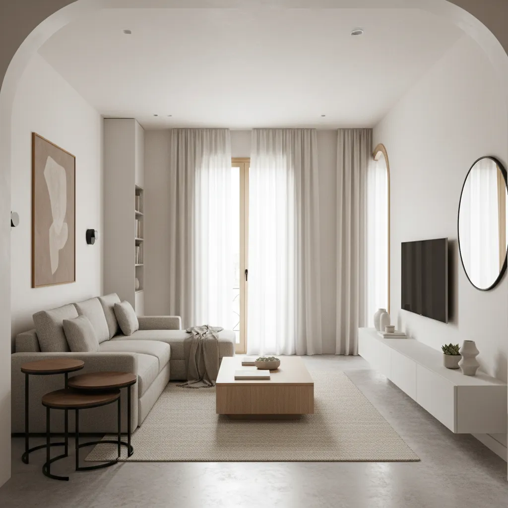 Apartamento pequeño con distribución optimizada