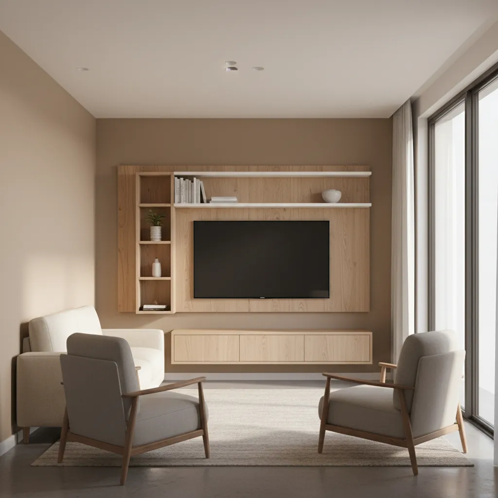 How Interior Designers Plan TV Layouts in Small Apartments: Professional layout strategies designers use to integrate large TVs without overwhelming compact living spaces