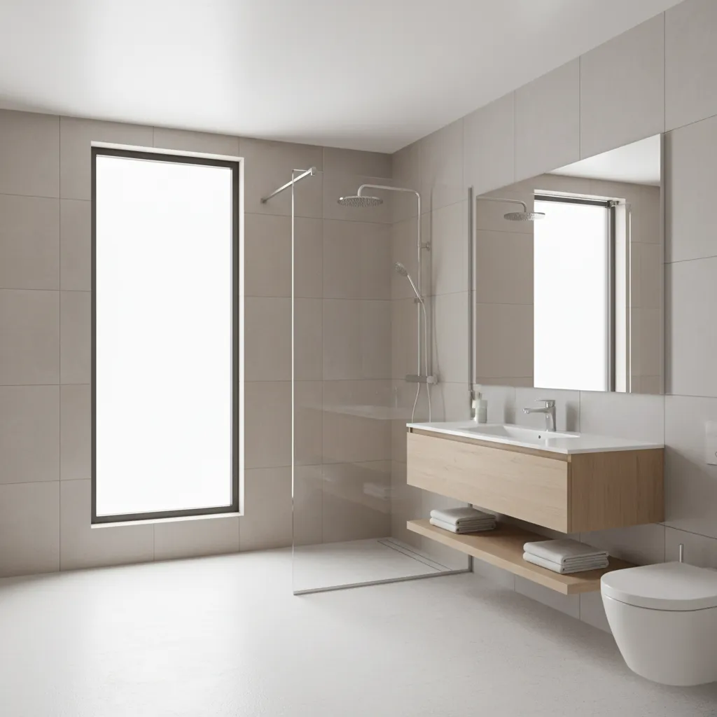 Small Bathroom With Glass Partition Ideas That Maximize Space