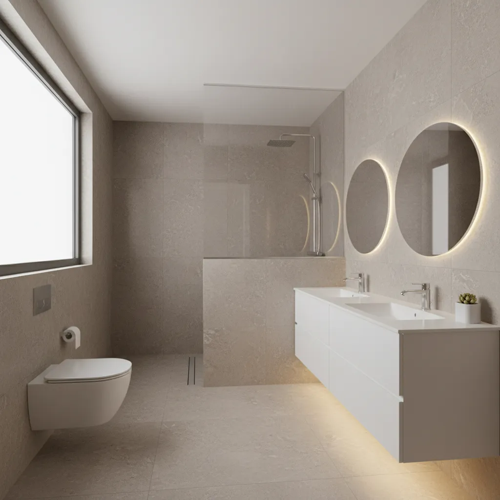 How to Optimize a Small Bathroom Layout Using Pony Walls