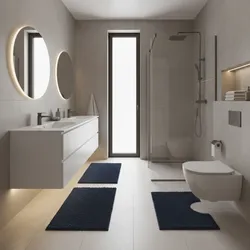 How to Arrange Bathroom Rug Sets to Maximize Small Floor Space