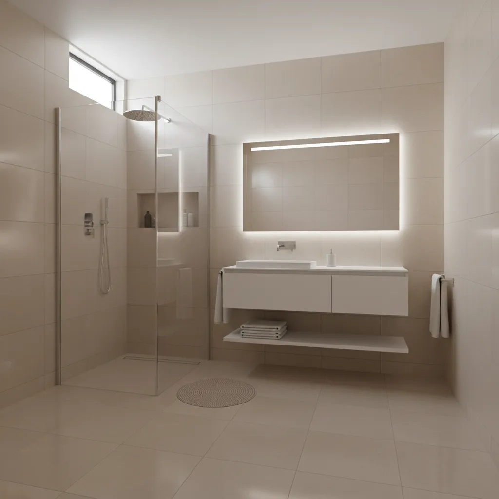 Simple bathroom tiles design ideas for small spaces