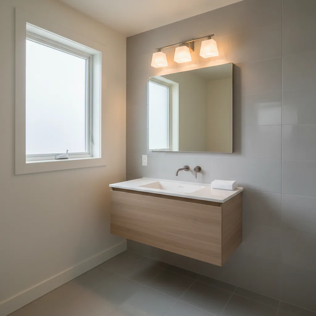 Fix Vanity Light Shadows in Small Bathrooms