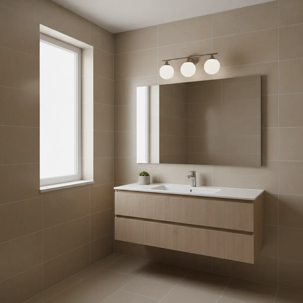 Optimizing Brightness with 3-Light Fixtures in Small Bathrooms
