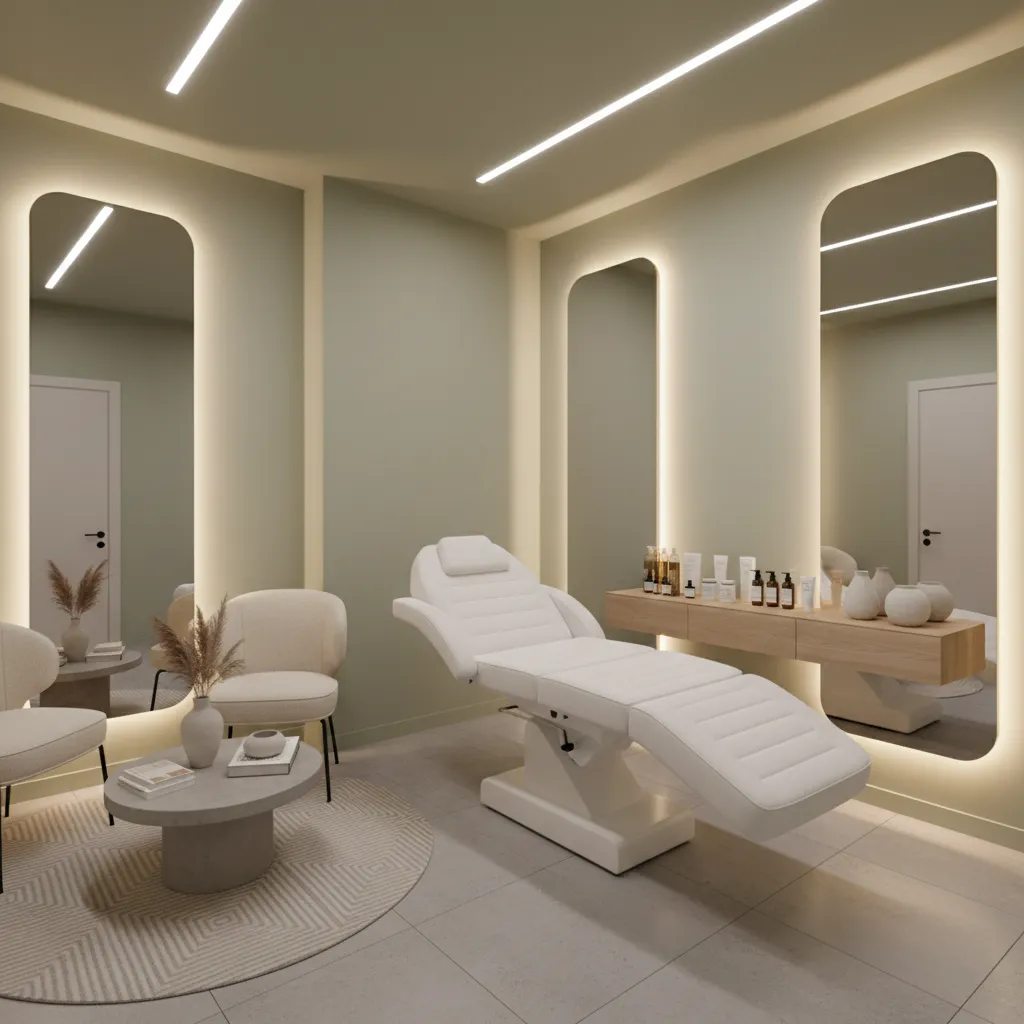 Distribución eficiente de un pequeño salón de belleza