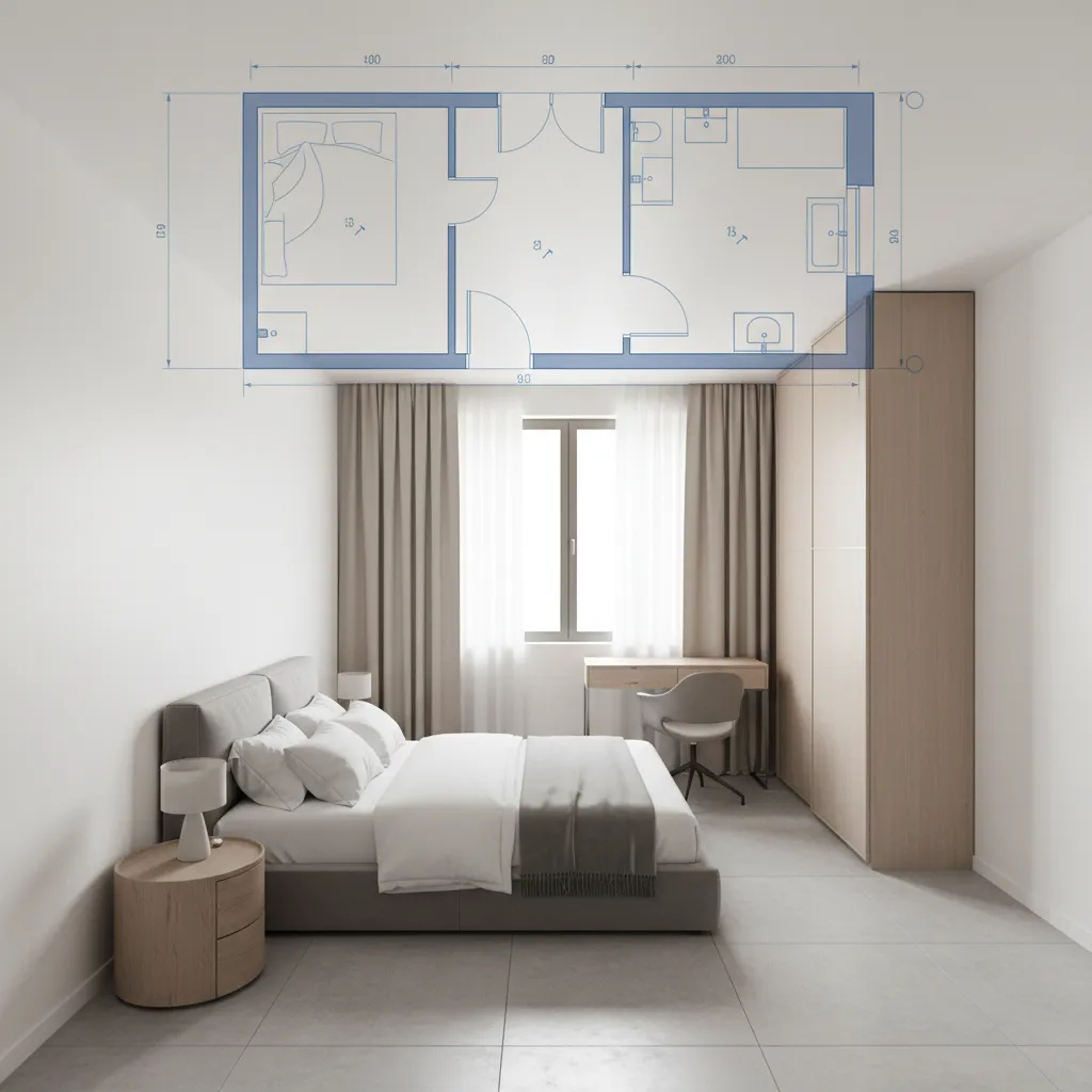 Optimize Small Bedroom Layouts With 2D Planning: Practical designer strategies to maximize storage, movement, and comfort in compact bedrooms using simple 2D layout planning.