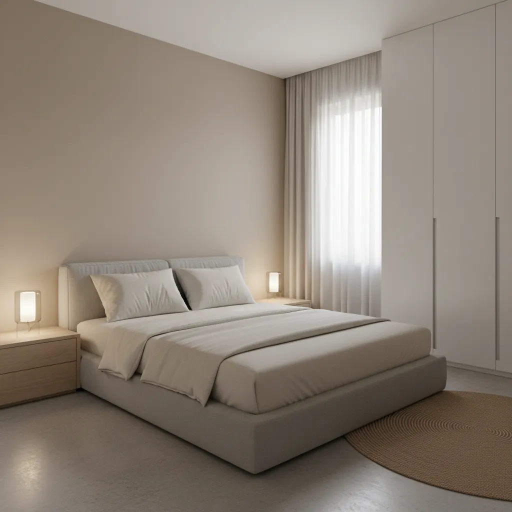 phòng ngủ nhỏ thiết kế gọn gàng hiện đại