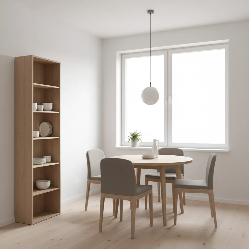 Compact crockery cabinet design for small dining room