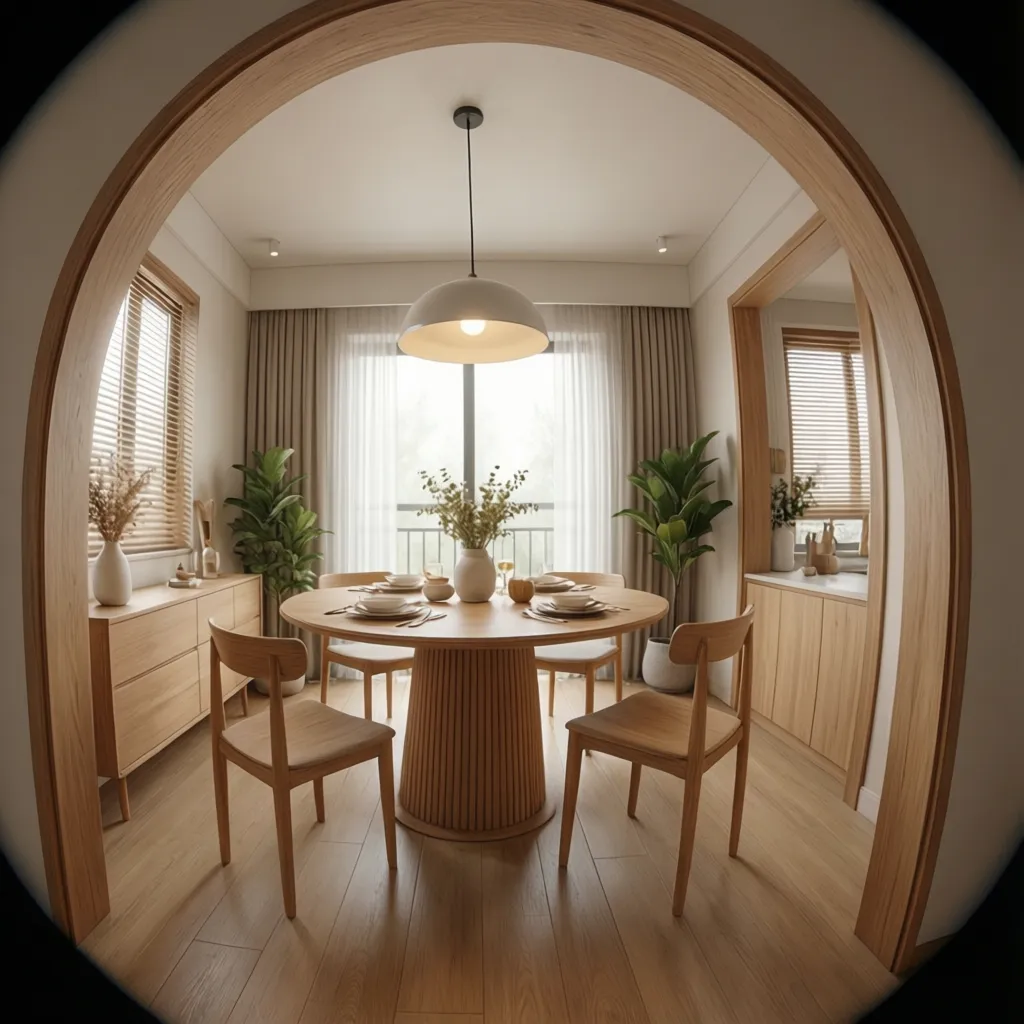 Dining Room Feels Plain? Wood Arch Dining Room Fix