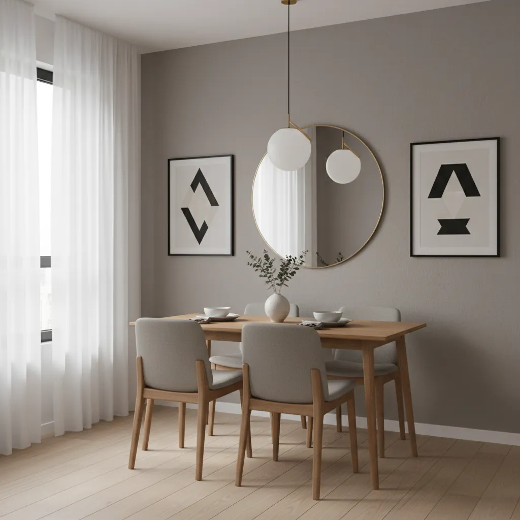 Dining Table Back Wall Design Ideas for Small Spaces