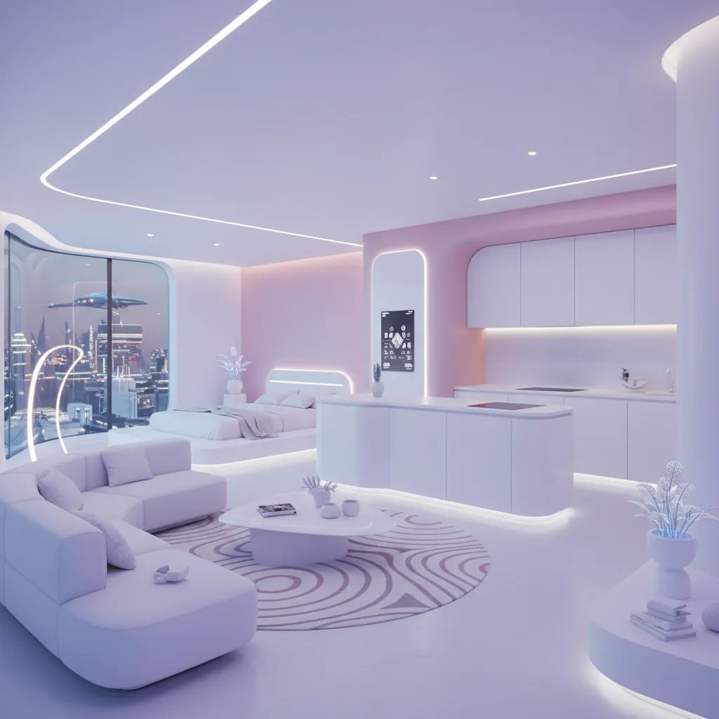 Apartamento pequeño con diseño futurista inspirado en Karim Rashid