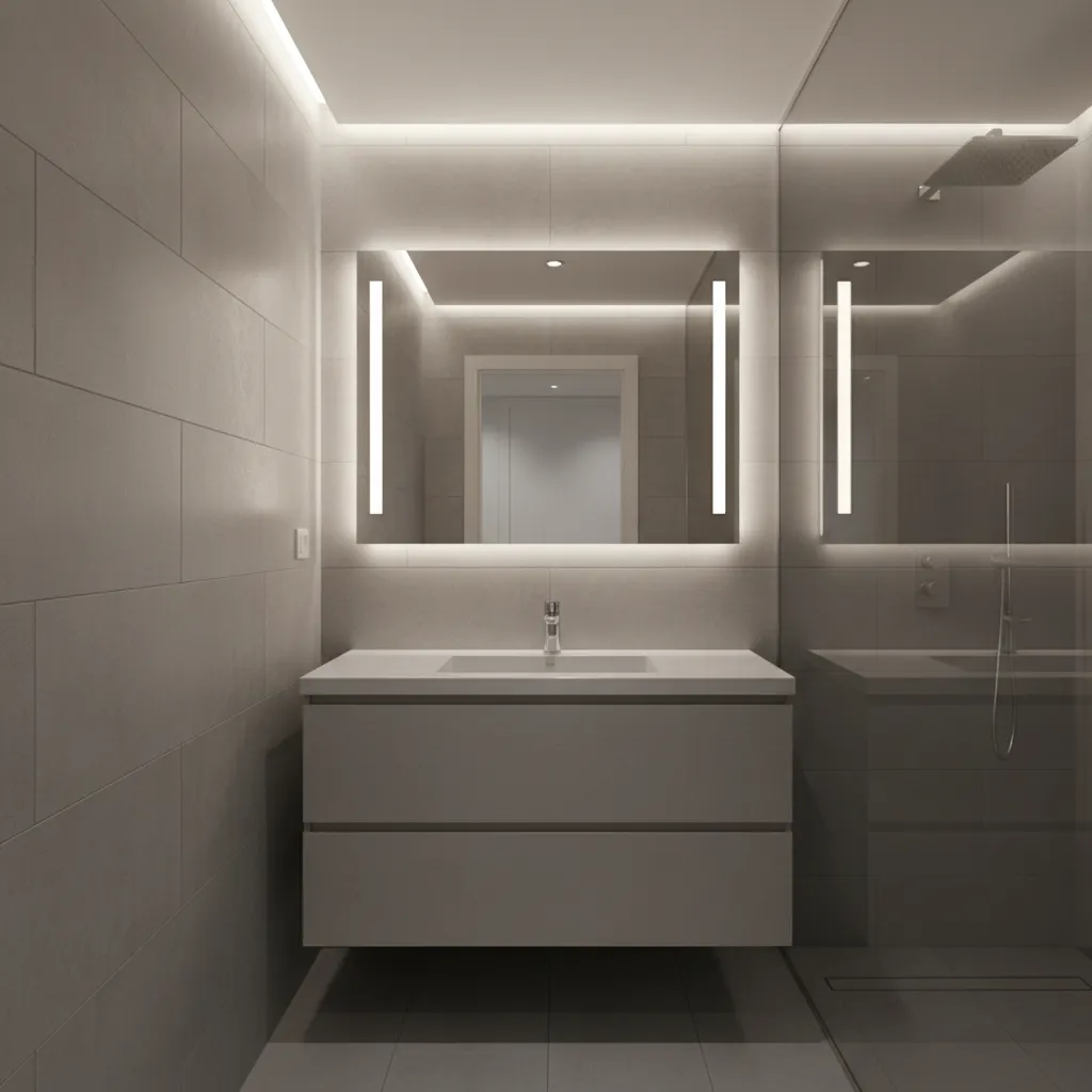 Best Lighting and Mirror Placement for Small Grey Bathrooms: Smart lighting angles and mirror placement tricks that make a small grey bathroom feel brighter, larger, and more open