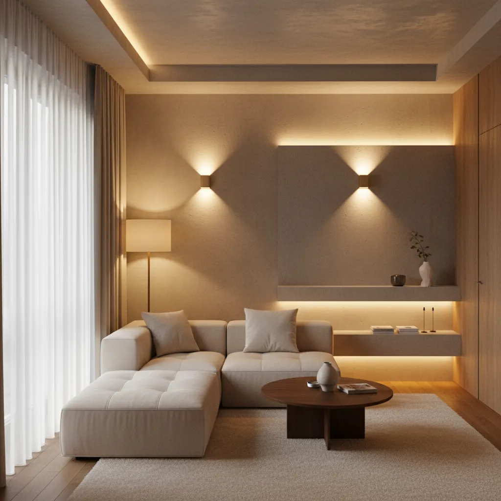 Iluminación bien planificada en una casa pequeña