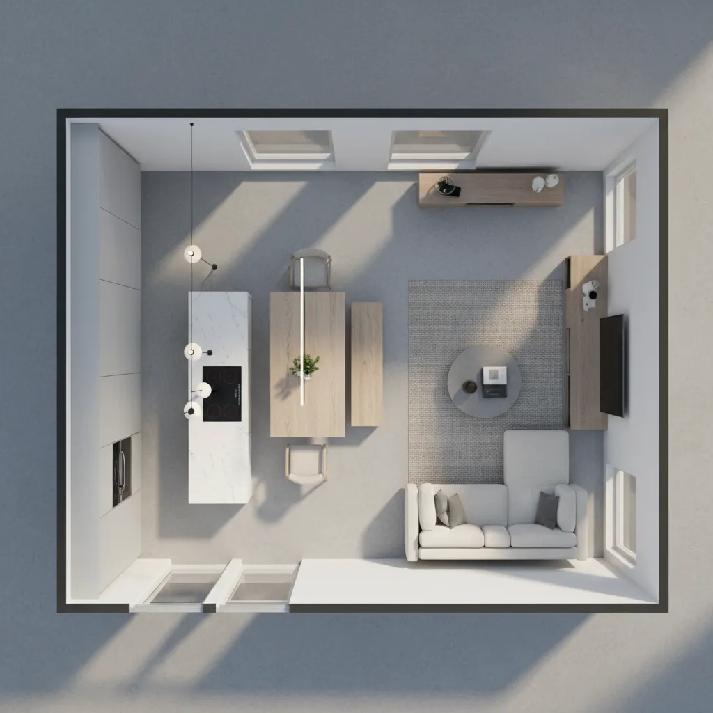 Open Concept Layouts for 720 Sq Ft Homes