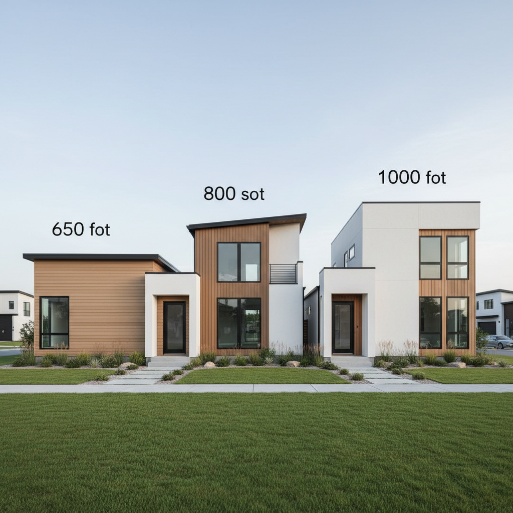 650 Sq Ft House Cost vs 800 & 1000 Sq Ft Homes