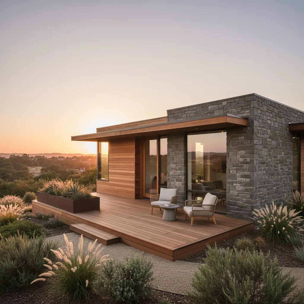 Diseños de casas pequeñas con porche funcional