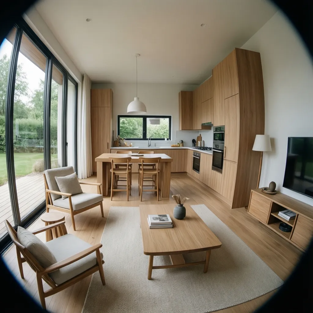 Thiết kế nhà nhỏ tối ưu ánh sáng và không gian