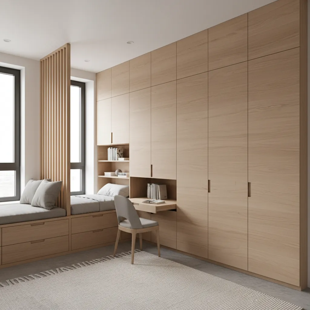 Soluciones de almacenamiento integrado en una casa pequeña