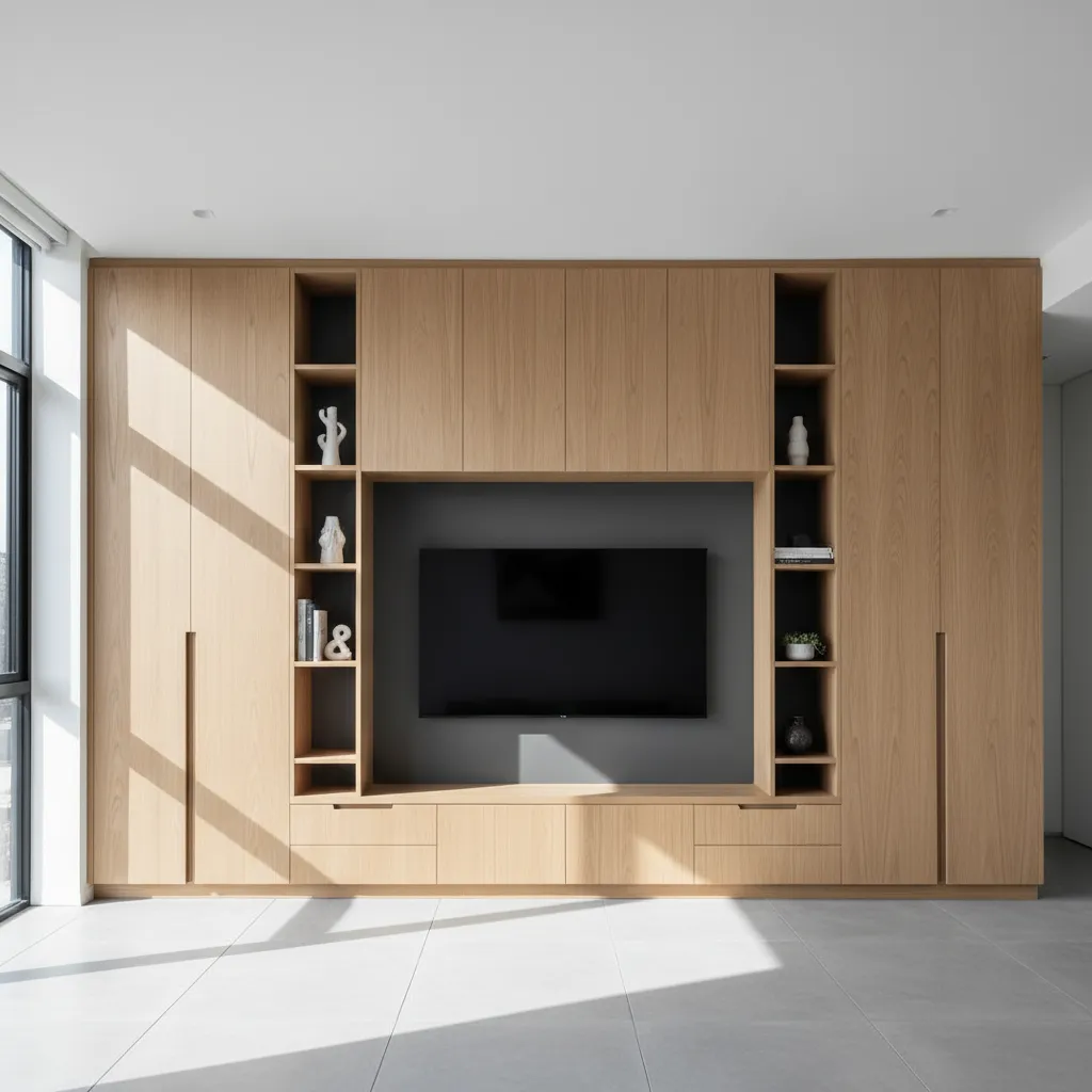 Soluciones de almacenamiento integradas en una casa moderna