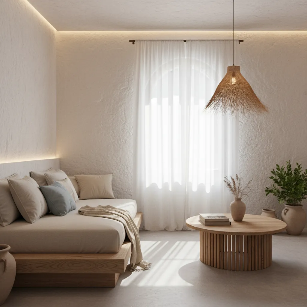 Apartamento pequeño decorado con estilo ibicenco