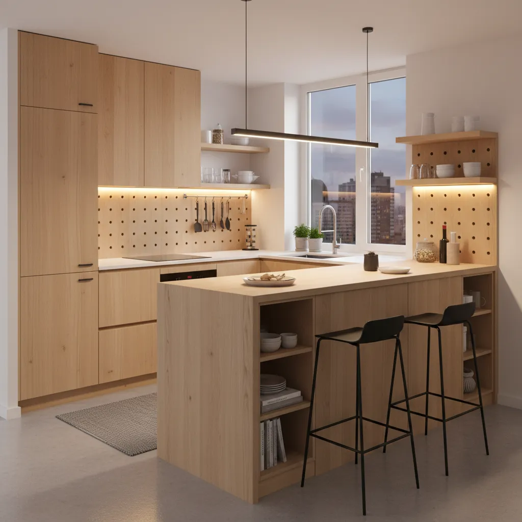 How to Optimize Storage Around a Small Kitchen Bar Counter