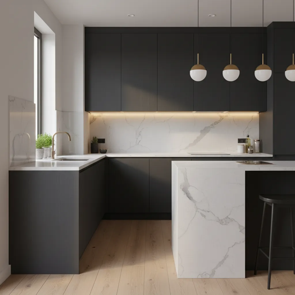 Common Problems with Dark Cabinets in Small Kitchens and How to Fix Them