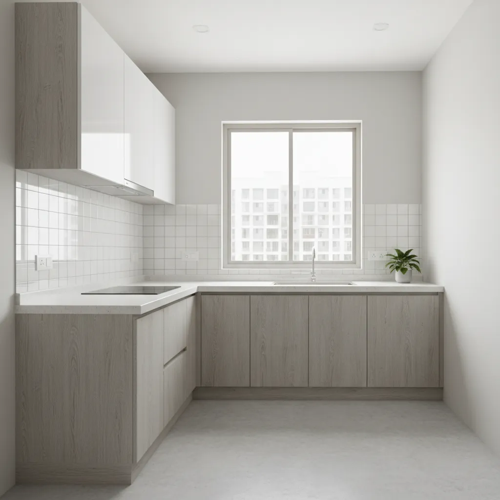 Small Kitchen Design Ideas for a 3 BHK in New Town Kolkata