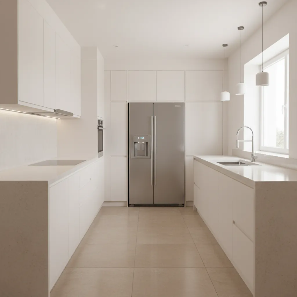 galley layout small kitchen with parallel counters