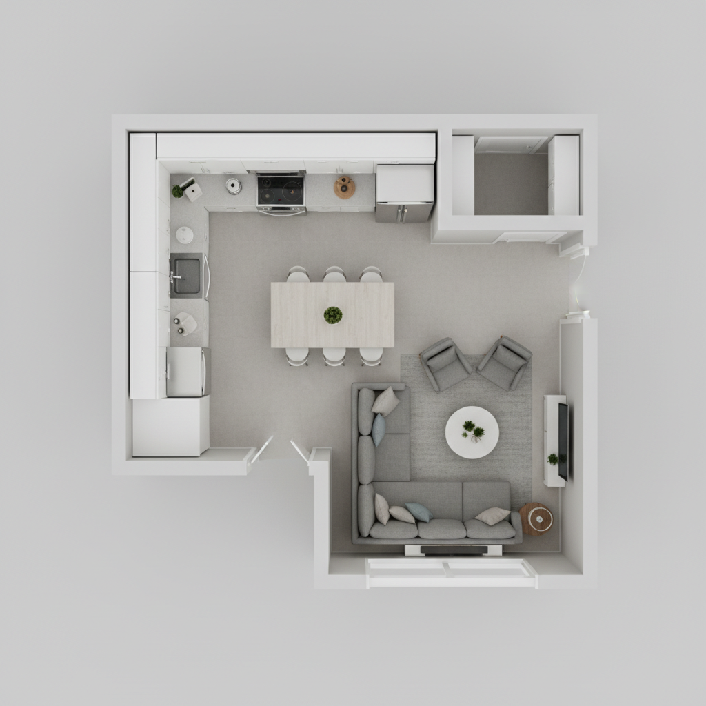 Small Kitchen Living Room Combo Too Cramped? 5 Floor Plan Fixes