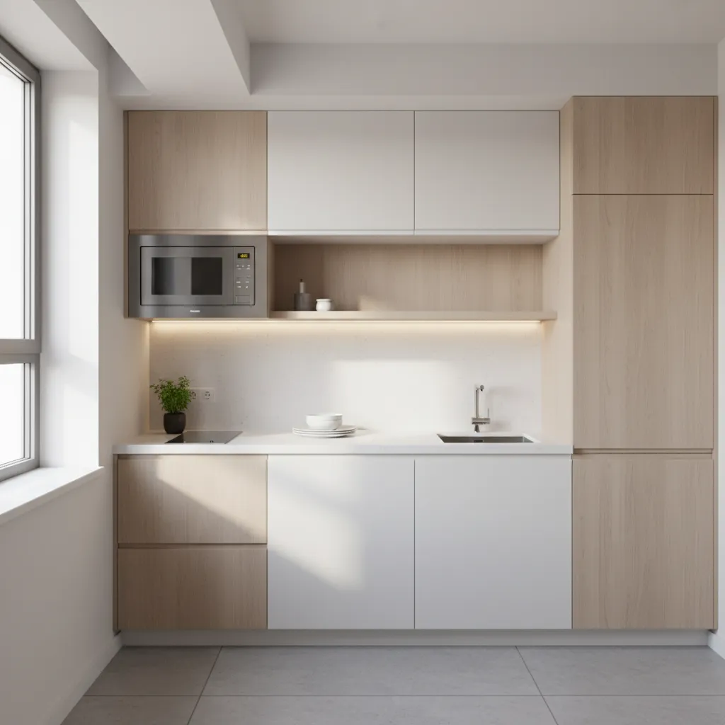 How to Keep a Microwave in a Small Kitchen Without Losing Counter Space: Smart placement ideas designers use to fit a microwave into tight kitchens while keeping the layout clean and functional