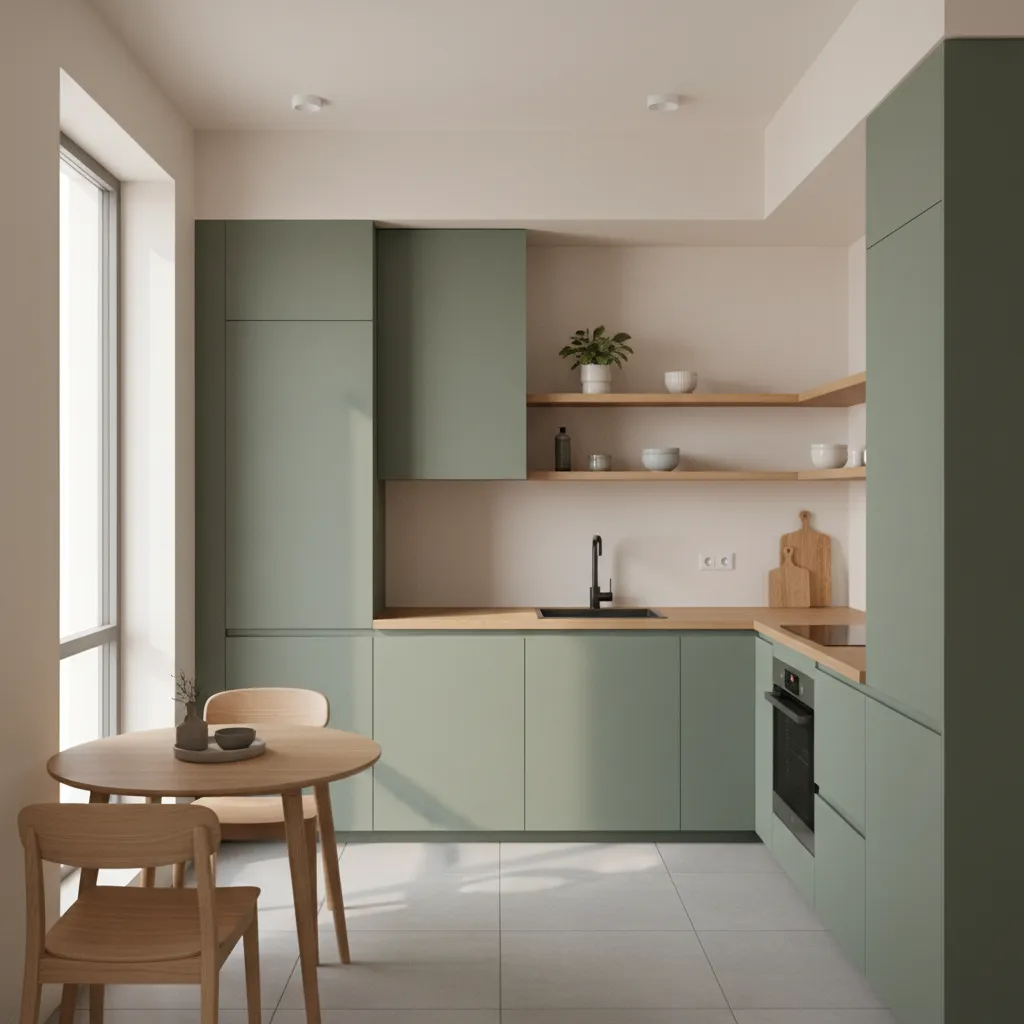 Kitchen Paint Color Trends for Small Homes and Apartments: Designer-approved color palettes that make compact kitchens and dining areas feel brighter, larger, and more modern.