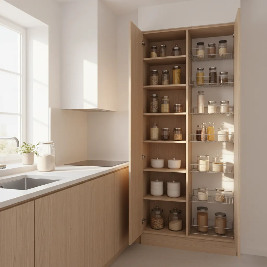 Creating a Pantry in a Small Kitchen: Smart Space-Saving Ideas: Practical design strategies to add real pantry storage even in the smallest kitchens