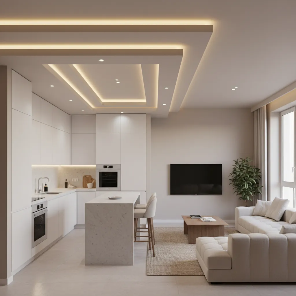 5 Small Kitchen Pop Design Ideas for Main Hall Flow