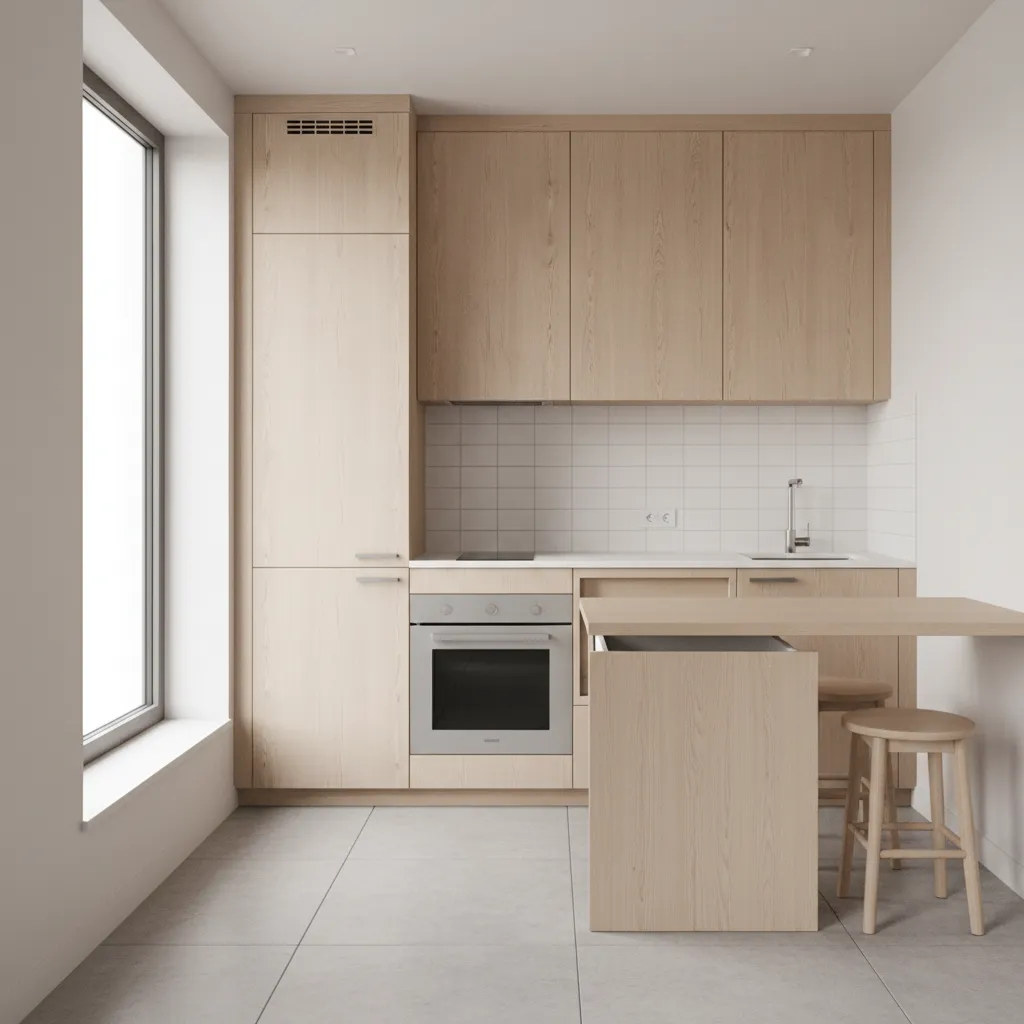 How to Optimize a Small Kitchen with a Pull Out Table System