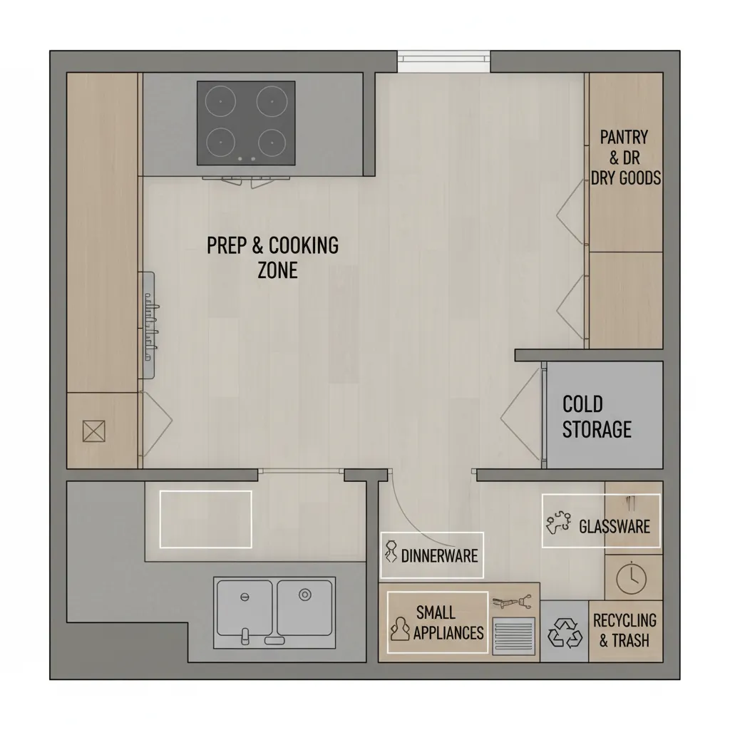 Storage Planning Framework for Small Kitchens